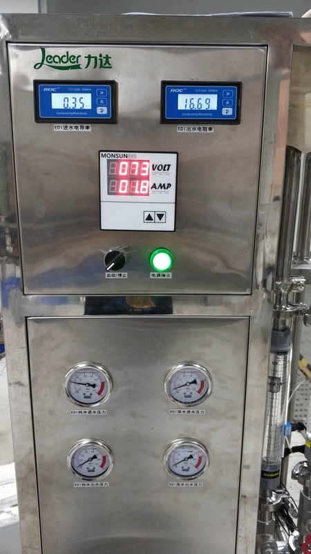 Завод по очистке воды с быстрой выработкой 2000L EDI для промышленных медицинских применений